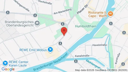 Apartments for rent i Brandenburg an der Havel - kort over placeringen