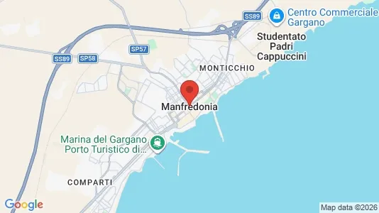 Houses for rent i Manfredonia - kort over placeringen
