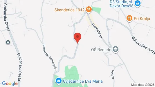 Apartments for rent i Sljeme (Medvednica-Tomislavac) - kort over placeringen