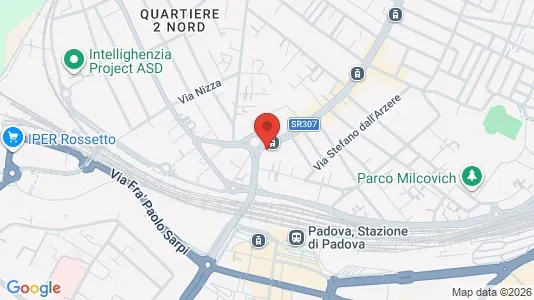 Rooms for rent i Padua - kort over placeringen