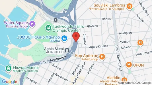 Apartments for rent i Kallithea - kort over placeringen