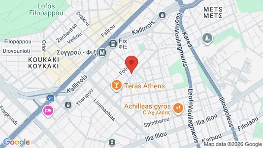 Apartments for rent i Athens Akropoli - kort over placeringen