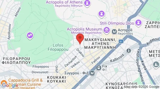 Apartments for rent i Athens Akropoli - kort over placeringen