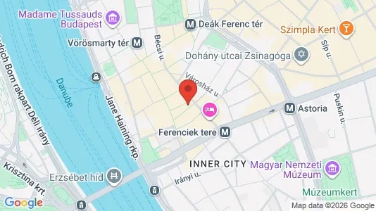 Apartments for rent i Budapest Belváros-Lipótváros - kort over placeringen