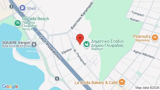 Apartments for rent i Glyfada - kort over placeringen