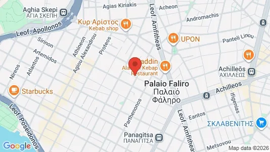 Apartments for rent i Palaio Faliro - kort over placeringen