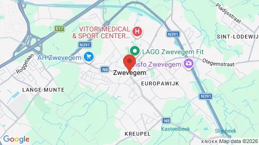 Apartments for rent i Zwevegem - kort over placeringen