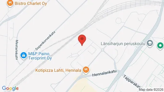 Apartments for rent i Lahti - kort over placeringen