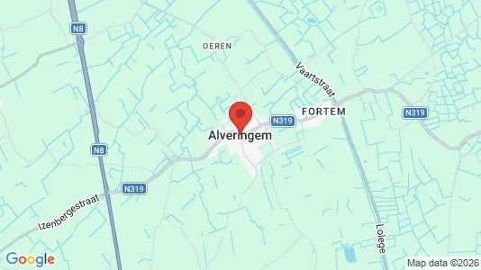 Apartments for rent i Alveringem - kort over placeringen