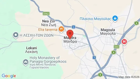 Houses for rent in Mandra-Eidyllia - Photo from Google Street View