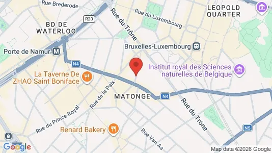 Apartments for rent i Brussels Elsene - kort over placeringen