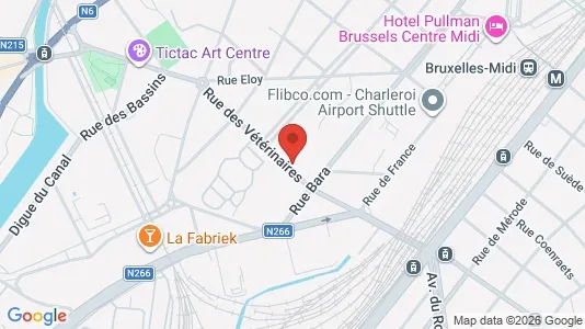 Apartments for rent i Brussels Anderlecht - kort over placeringen