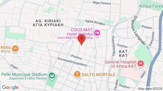 Apartments for rent i Kifisia - kort over placeringen