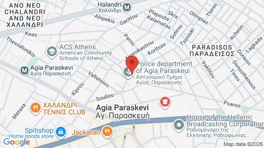 Apartments for rent i Agia Paraskevi - kort over placeringen