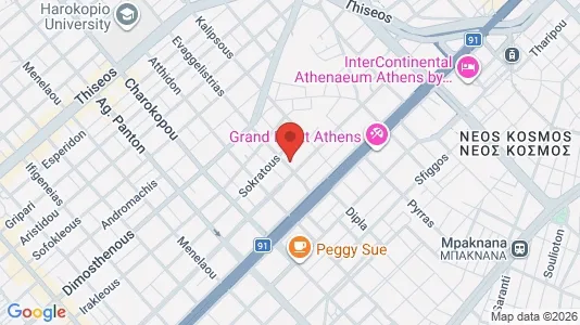 Apartments for rent i Kallithea - kort over placeringen