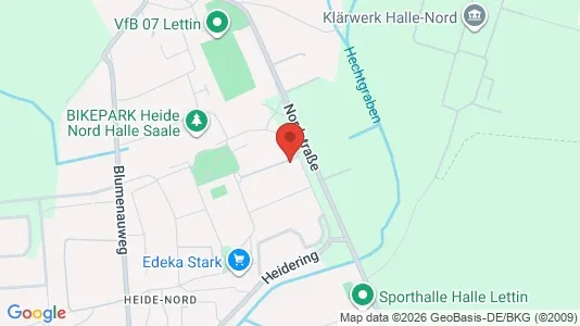 Apartments for rent i Halle (Saale) - kort over placeringen