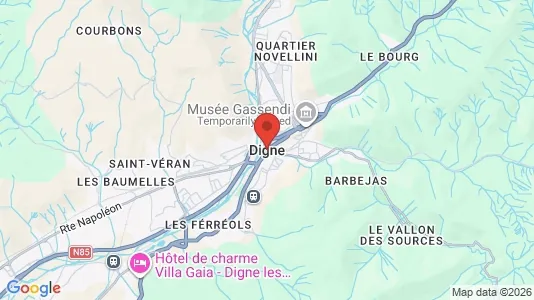 Apartments for rent in Digne-les-Bains - Photo from Google Street View