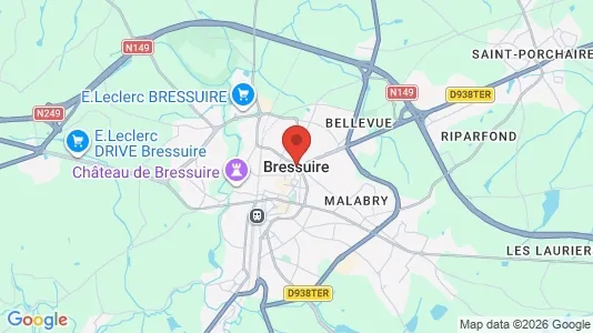Apartments for rent i Bressuire - kort over placeringen
