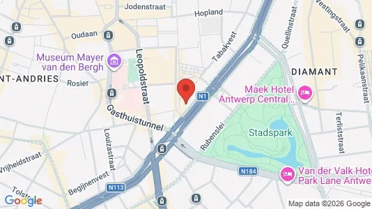 Apartments for rent i Stad Antwerp - kort over placeringen