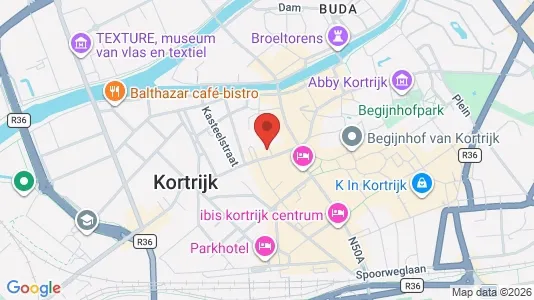 Apartments for rent i Kortrijk - kort over placeringen