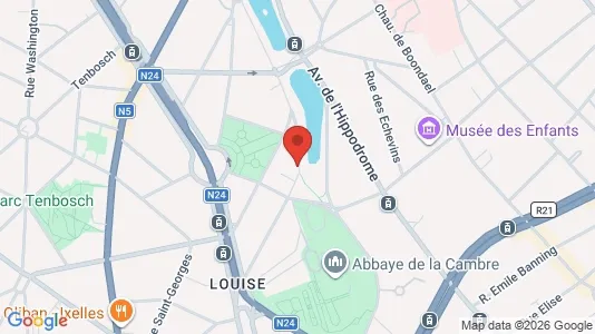 Apartments for rent i Brussels Elsene - kort over placeringen