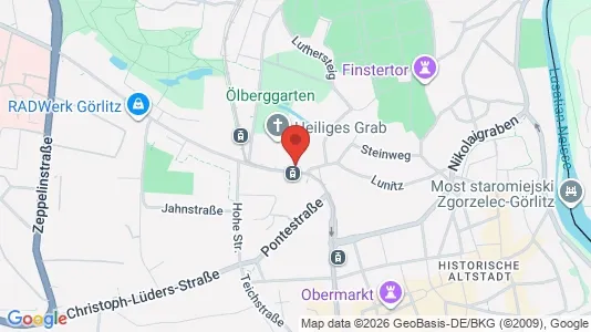 Apartments for rent i Görlitz - kort over placeringen
