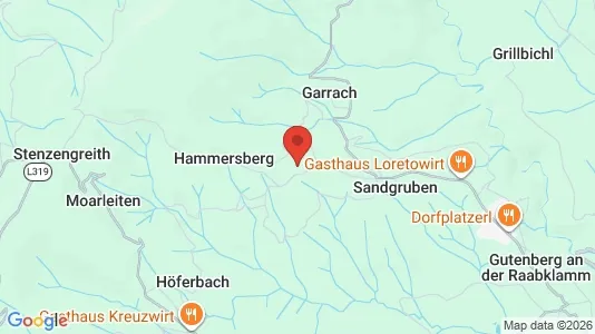 Apartments for rent i Gutenberg-Stenzengreith - kort over placeringen