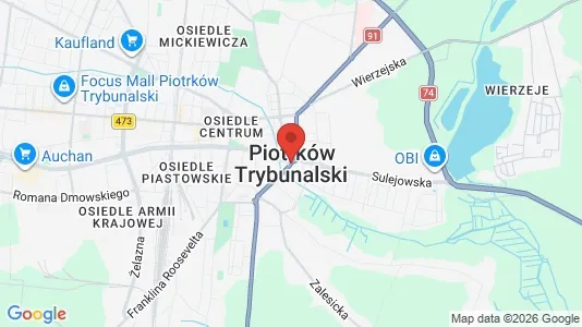 Apartments for rent in Piotrków Trybunalski - Photo from Google Street View