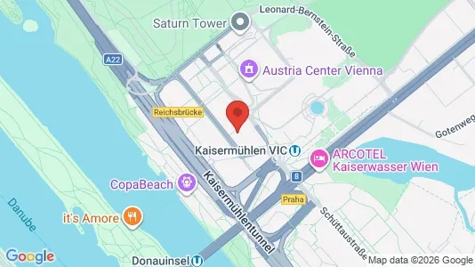 Apartments for rent i Vienna Donaustadt - kort over placeringen