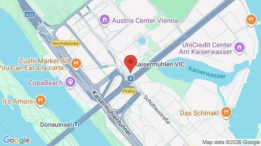 Apartments for rent i Vienna Donaustadt - kort over placeringen