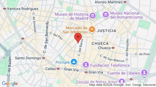 Apartments for rent i Madrid Centro - kort over placeringen