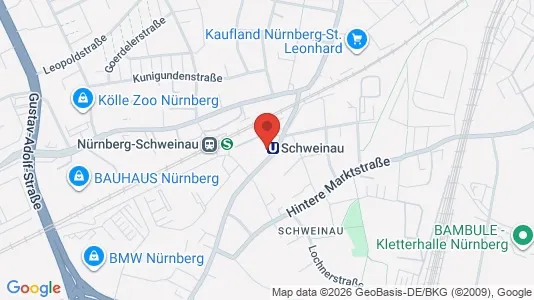 Apartments for rent i Nuremberg - kort over placeringen