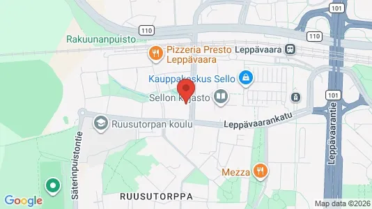 Apartments for rent i Espoo - kort over placeringen