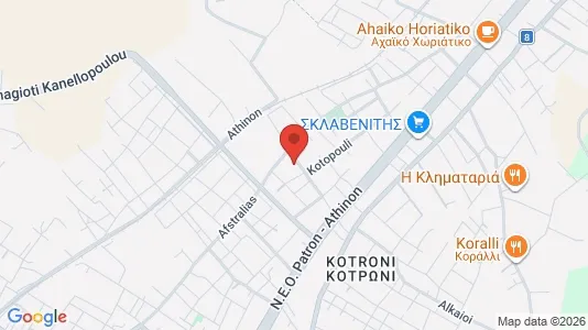 Apartments for rent i Patras - kort over placeringen