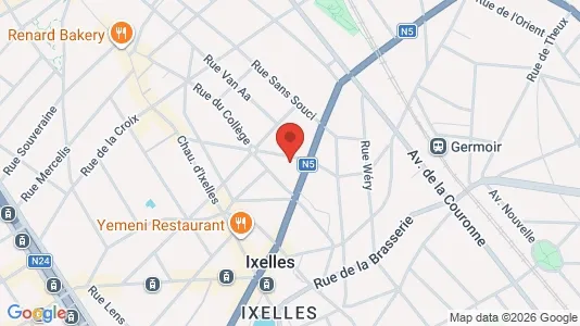 Apartments for rent i Brussels Elsene - kort over placeringen