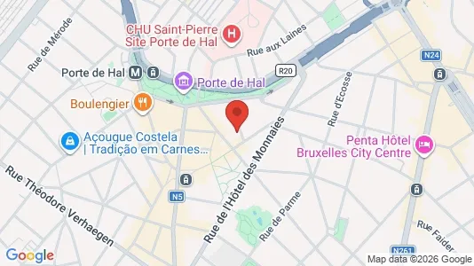Apartments for rent i Brussels Sint-Gillis - kort over placeringen