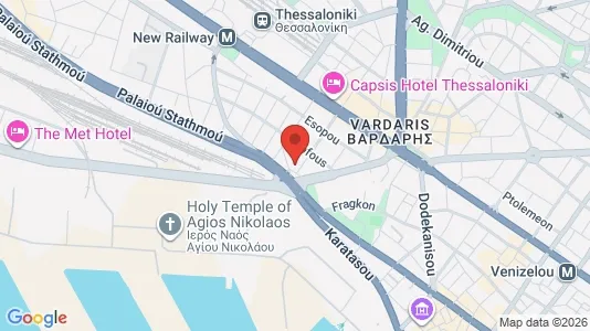 Apartments for rent i Thessaloniki - kort over placeringen