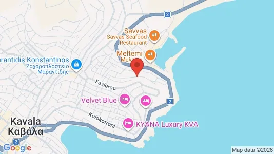Apartments for rent i Kavala - kort over placeringen