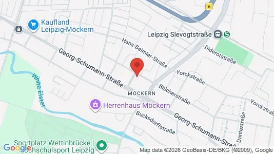 Apartments for rent i Leipzig - kort over placeringen