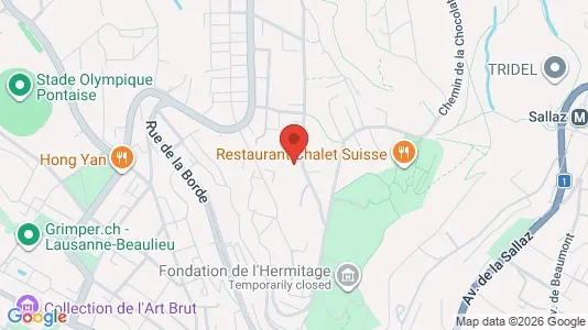 Apartments for rent i Lausanne - kort over placeringen