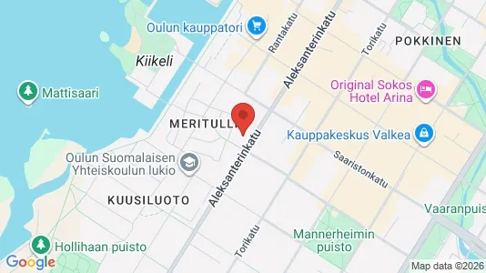 Apartments for rent i Oulu - kort over placeringen
