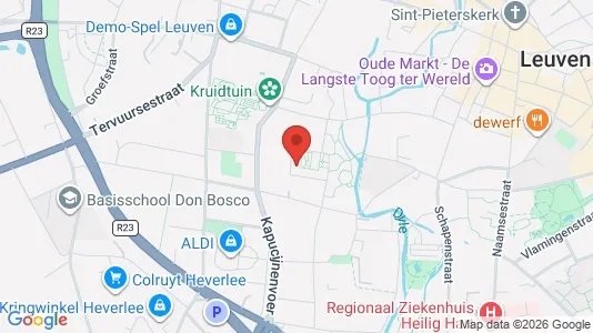 Apartments for rent i Leuven - kort over placeringen
