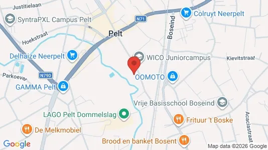 Apartments for rent i Pelt - kort over placeringen