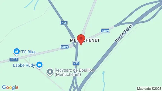 Apartments for rent i Bouillon - kort over placeringen