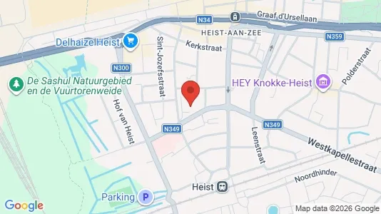 Apartments for rent i Knokke-Heist - kort over placeringen