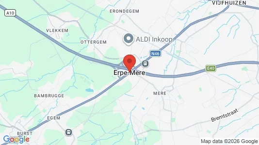 Houses for rent i Erpe-Mere - kort over placeringen