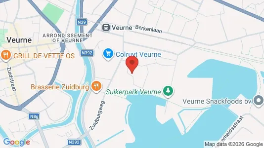 Apartments for rent i Veurne - kort over placeringen