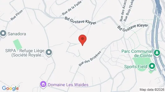 Apartments for rent i Luik - kort over placeringen