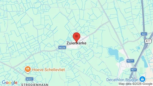 Houses for rent i Zuienkerke - kort over placeringen