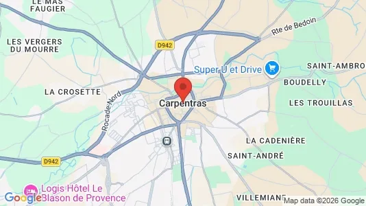 Apartments for rent i Carpentras - kort over placeringen